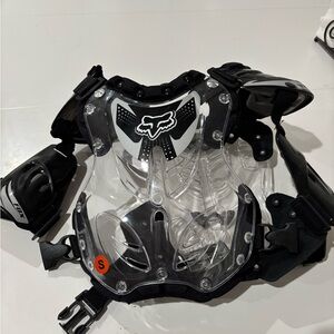 Fox Racing Black and Clear Chest Protector